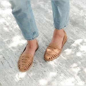 Nisolo Huarache Flat Sandal Size 5 Euc